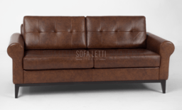 divano 2 posti rivestimento in vera pelle cat. 5700 col. 5703
