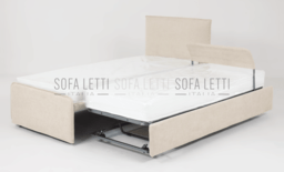 Letto Estraibile  con maniglione / testatina  reggi cuscino per apertura e chiusura autmatica